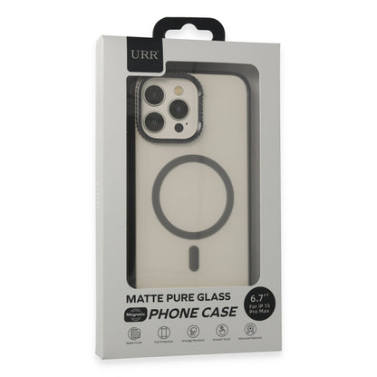URR Apple iPhone 15 Pro Max PVDSS Lens Titanium Edge Magsafe Kapak