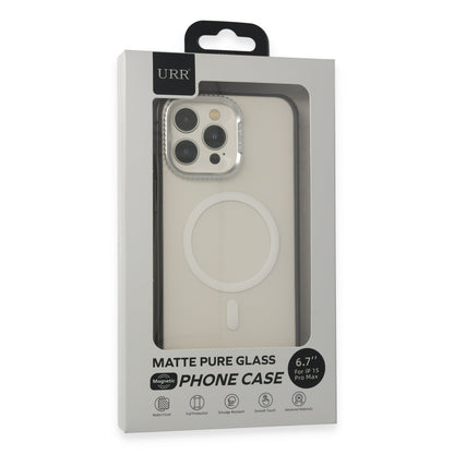 URR Apple iPhone 15 Pro Max PVDSS Lens Titanium Edge Magsafe Kapak