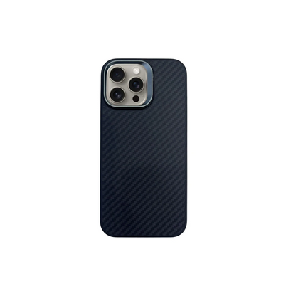 URR Apple iPhone 15 Pro Max Real Kevlar Magsafe Kapak - Siyah
