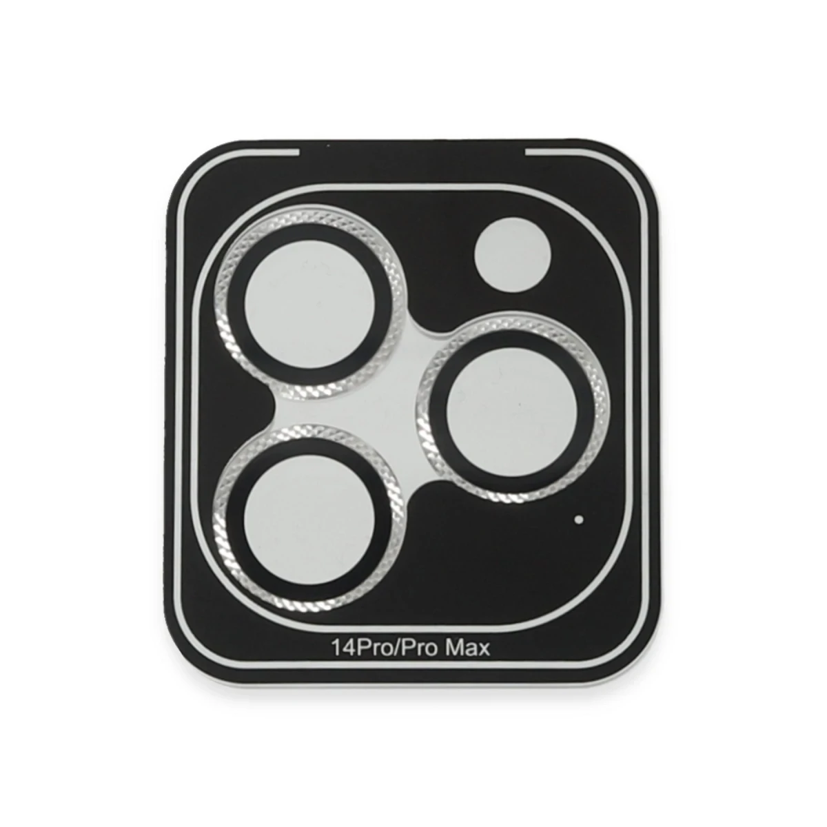 URR Apple iPhone 15 Pro Max Rhomb Snakeskin AR Kamera Lens Koruyucu - Gümüş