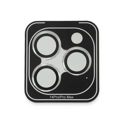 URR Apple iPhone 15 Pro Max Rhomb Snakeskin AR Kamera Lens Koruyucu - Gümüş