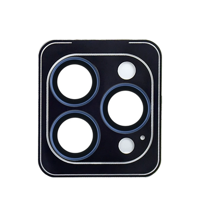 URR Apple iPhone 15 Pro Max Titanium Alloy AR Kamera Lens Koruyucu - Lacivert