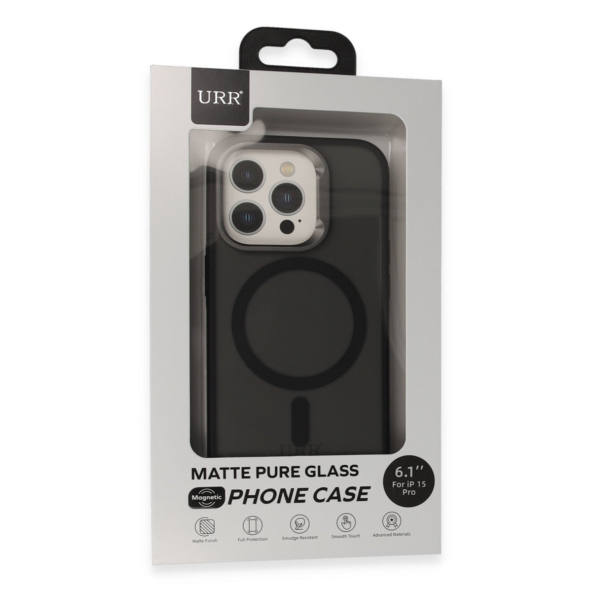 URR Apple iPhone 15 Pro Metal Frame Matte Magsafe Kapak