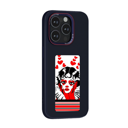 URR Apple iPhone 15 Pro NFC Smart Case Akıllı Kapak - Lacivert
