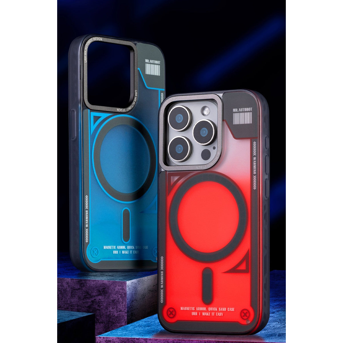 URR Apple iPhone 15 Pro Overflowing Sands Clear Magsafe Kapak