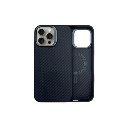 URR Apple iPhone 15 Pro Real Kevlar Magsafe Kapak - Siyah