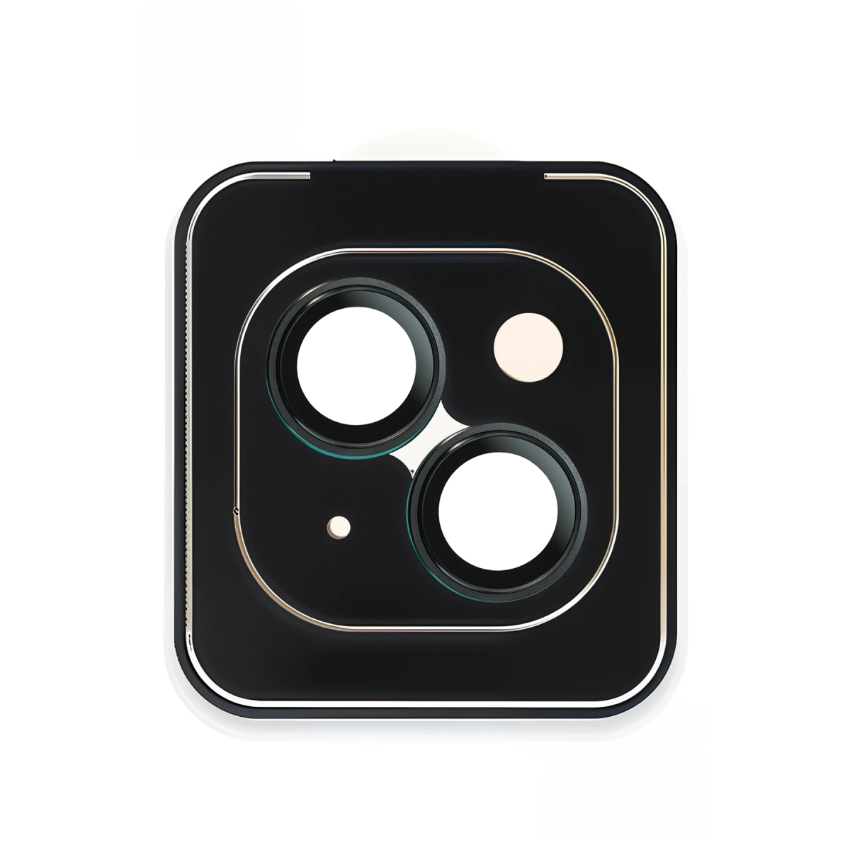 URR Apple iPhone 15 Titanium Alloy AR Kamera Lens Koruyucu - Siyah