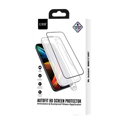 URR Apple iPhone 16 AutoKit Antidust HD Cam Ekran Koruyucu - Siyah