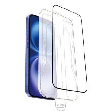 URR Apple iPhone 16 AutoKit Antidust HD Cam Ekran Koruyucu - Siyah