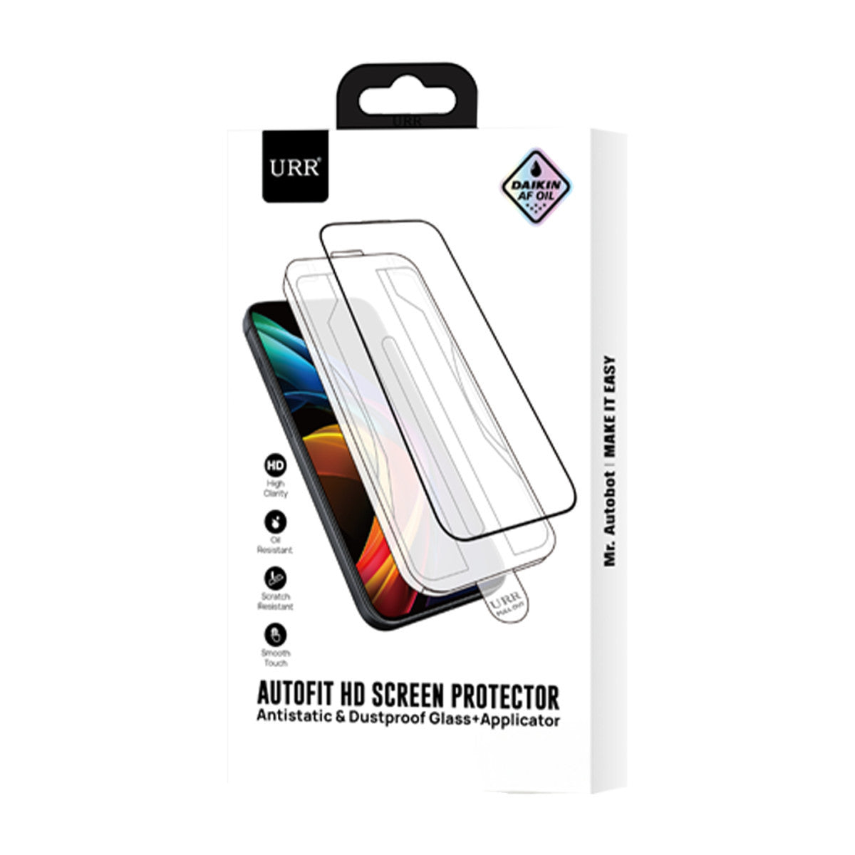 URR Apple iPhone 16 AutoKit Antidust HD Cam Ekran Koruyucu