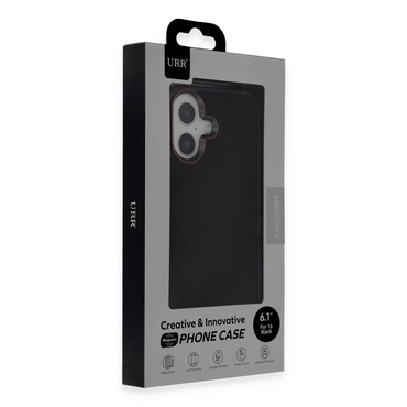 URR Apple iPhone 16 Matte Pure Glass Magsafe Kapak - Siyah