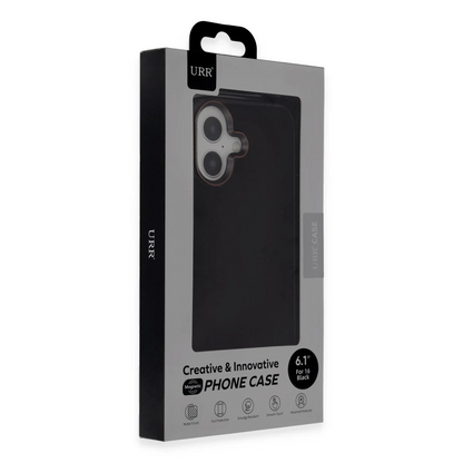 URR Apple iPhone 16 Matte Pure Glass Magsafe Kapak - Siyah