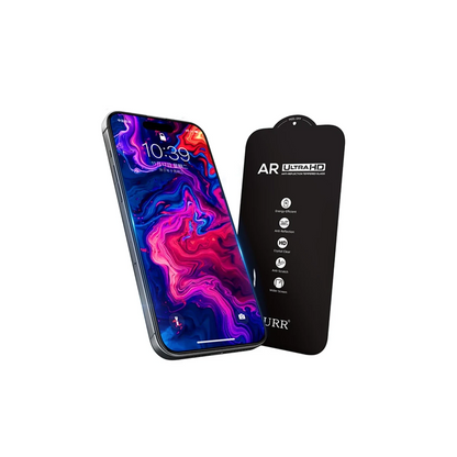 URR Apple iPhone 16 Pro 3D Anti Reflection AR Ultra HD Cam Ekran Koruyucu - Siyah