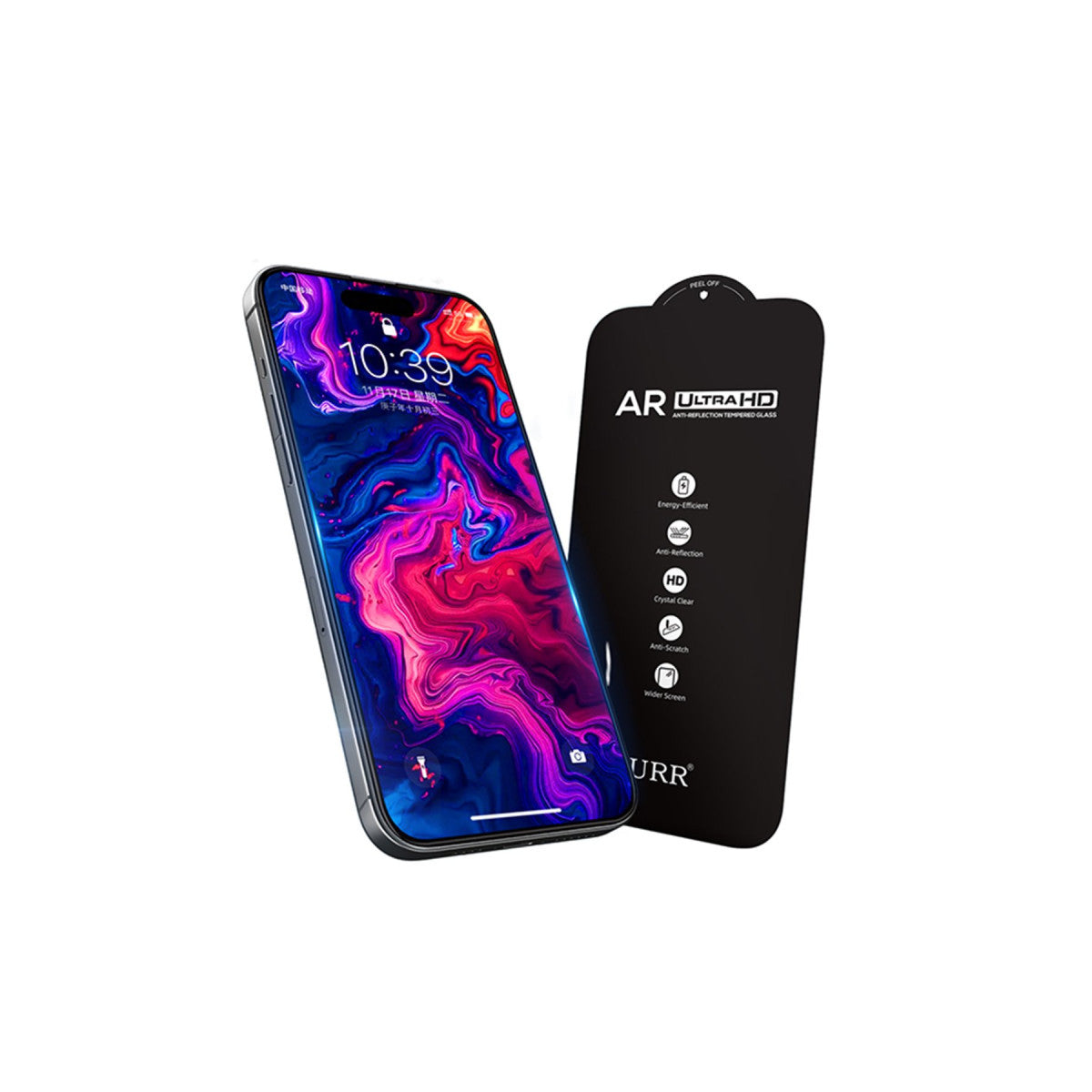 URR Apple iPhone 16 Pro 3D Anti Reflection AR Ultra HD Cam Ekran Koruyucu