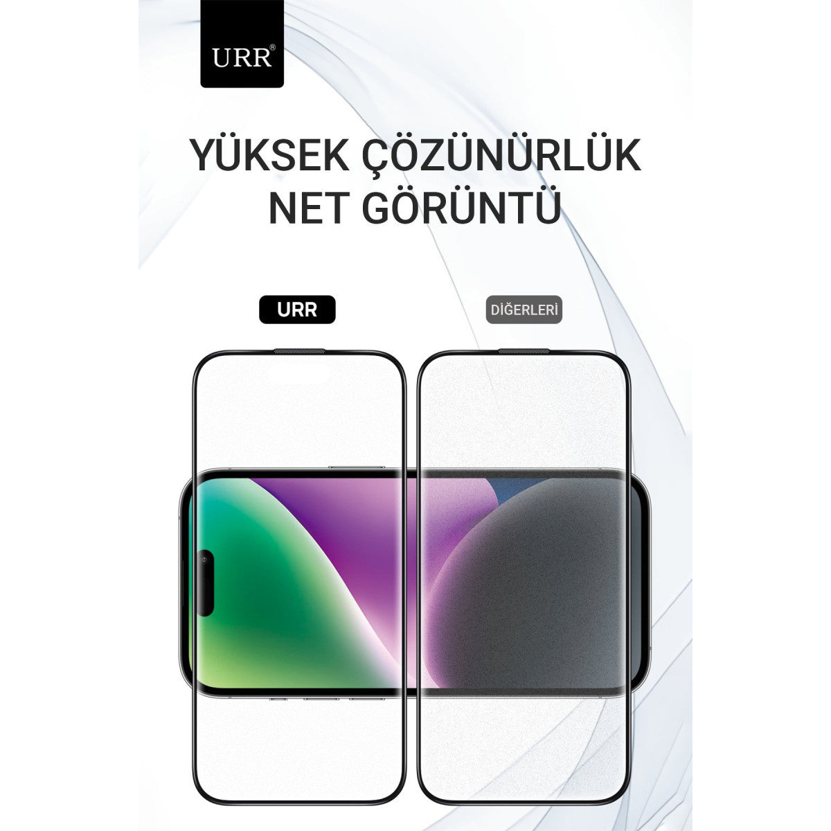 URR Apple iPhone 16 Pro 3D Matte Antiglare Resin Edge Cam Ekran Koruyucu