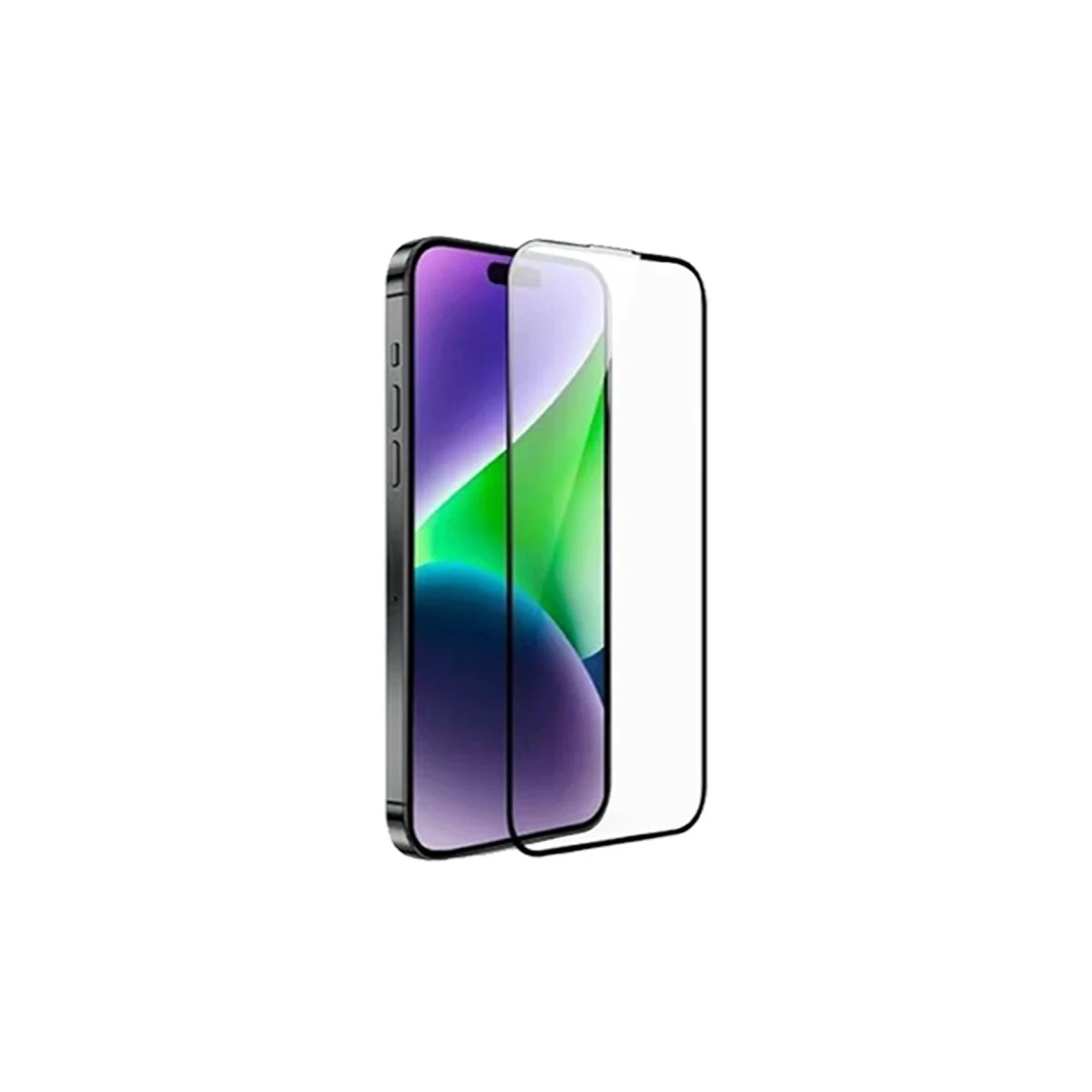 URR Apple iPhone 16 Pro 3D Resin Edge Cam Ekran Koruyucu - Siyah