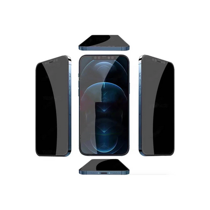 URR Apple iPhone 16 Pro 4 Way Anti Spy 360 Privacy Cam Ekran Koruyucu - Siyah