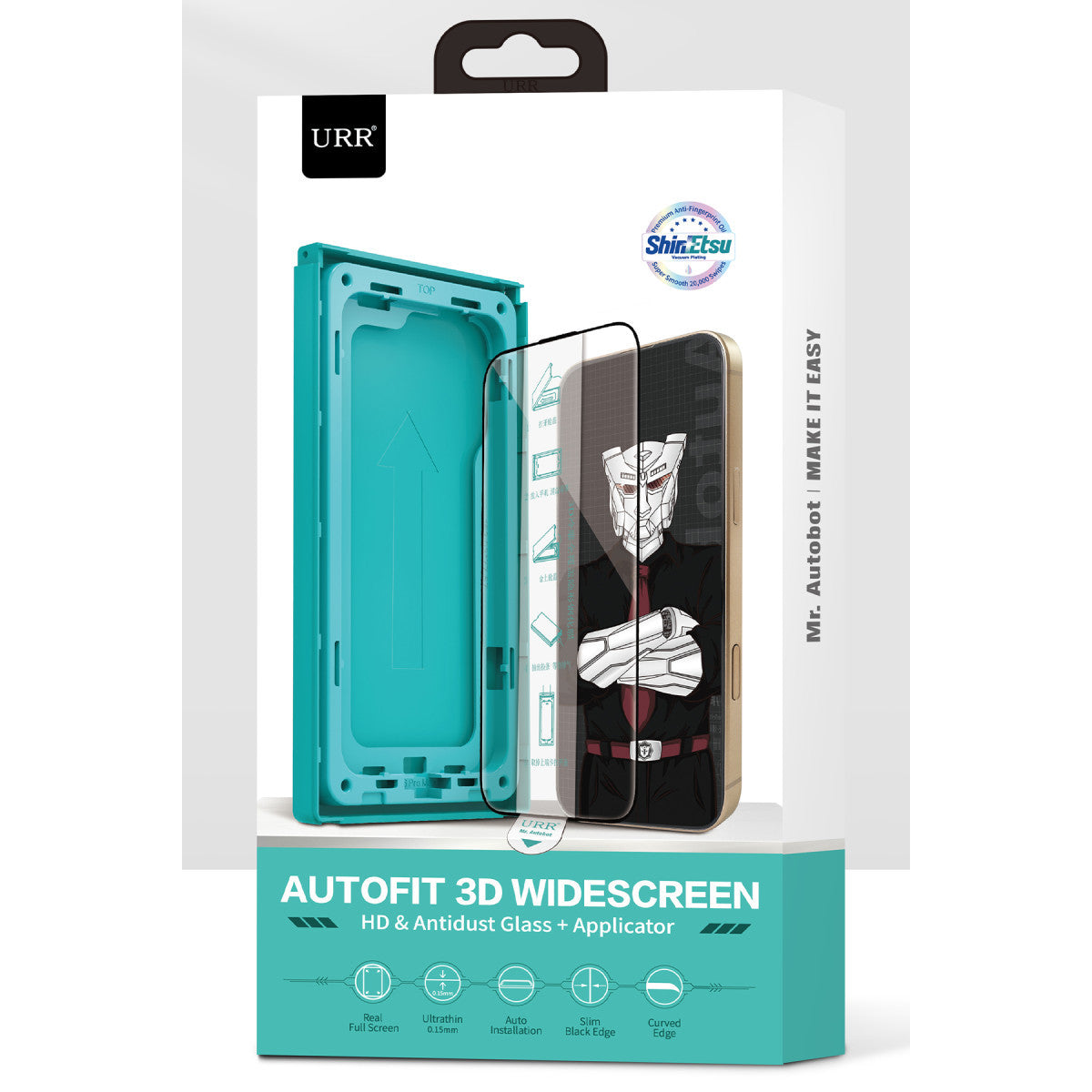 URR Apple iPhone 16 Pro AutoFit 3D WideScreen Cam Ekran Koruyucu