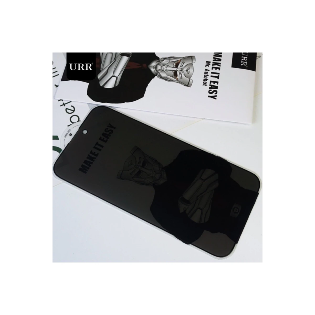 URR Apple iPhone 16 Pro HD Privacy Cam Ekran Koruyucu - Siyah