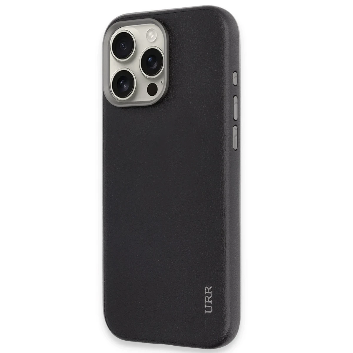 URR Apple iPhone 16 Pro Innovative Leather Magsafe Kapak - Siyah