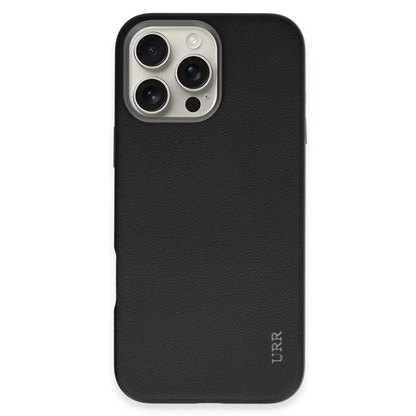URR Apple iPhone 16 Pro Innovative Leather Magsafe Kapak - Siyah