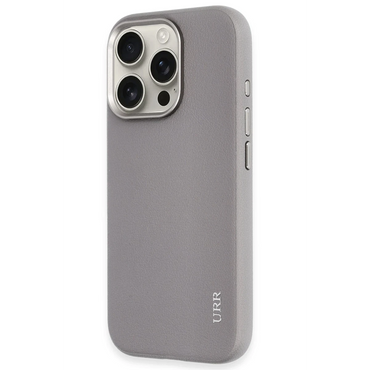 URR Apple iPhone 16 Pro Innovative Leather Magsafe Kapak - Titan Gri
