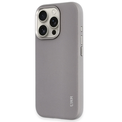 URR Apple iPhone 16 Pro Innovative Leather Magsafe Kapak - Titan Gri