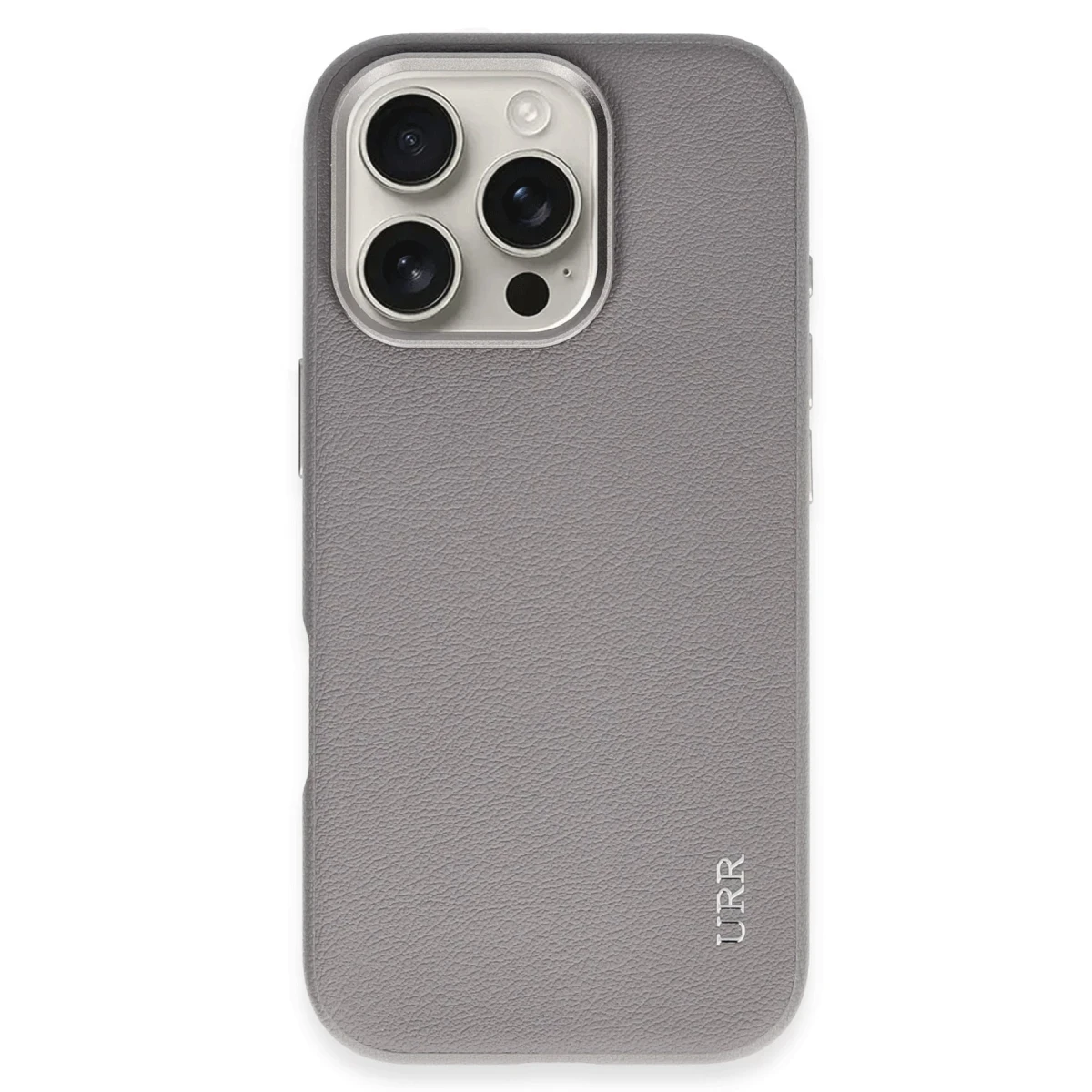 URR Apple iPhone 16 Pro Innovative Leather Magsafe Kapak - Titan Gri