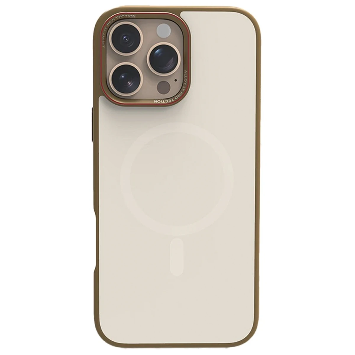URR Apple iPhone 16 Pro Matte Pure Glass Magsafe Kapak - Gold