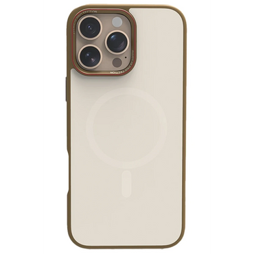 URR Apple iPhone 16 Pro Matte Pure Glass Magsafe Kapak - Gold