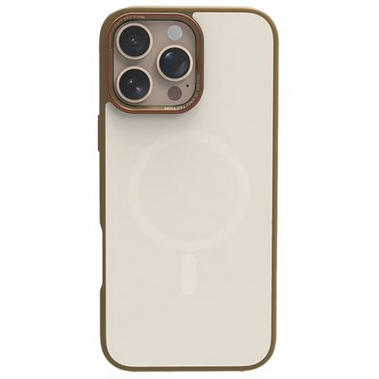URR Apple iPhone 16 Pro Matte Pure Glass Magsafe Kapak - Gold