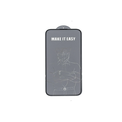 URR Apple iPhone 16 Pro Max 2.5D Antistatik Silkscreen Cam Ekran Koruyucu - Siyah