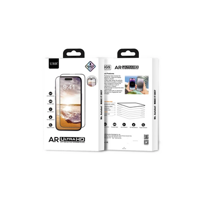 URR Apple iPhone 16 Pro Max 3D Anti Reflection AR Ultra HD Cam Ekran Koruyucu - Siyah