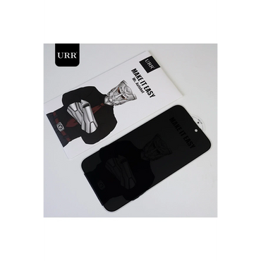 URR Apple iPhone 16 Pro Max 3D Privacy Resin Edge Cam Ekran Koruyucu - Siyah