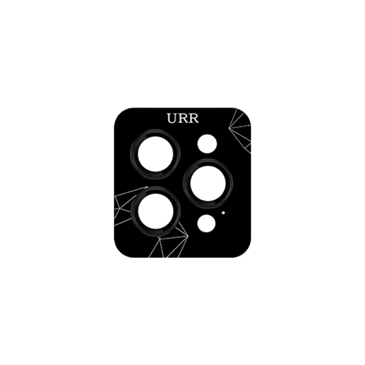 URR Apple iPhone 16 Pro Max 3D PVD Dioxide Kamera Lens Koruyucu - Siyah