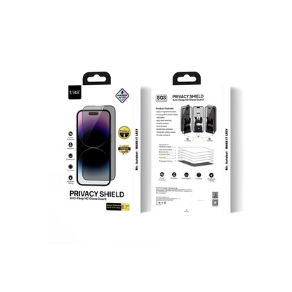 URR Apple iPhone 16 Pro Max 3D Resin Edge Cam Ekran Koruyucu - Siyah