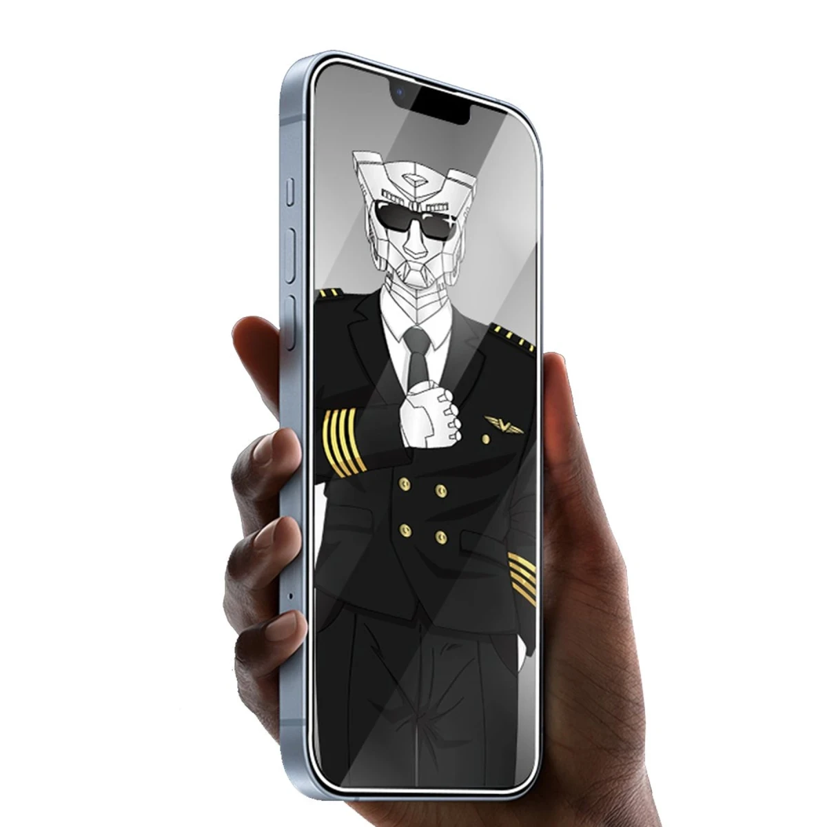 URR Apple iPhone 16 Pro Max Diamonlike Corning Glass 3X Shatterproof Sapphire Cam Ekran Koruyucu - Siyah
