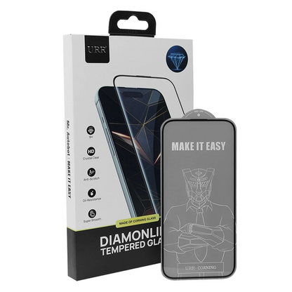 URR Apple iPhone 16 Pro Max Diamonlike Corning Glass 3X Shatterproof Sapphire Cam Ekran Koruyucu - Siyah