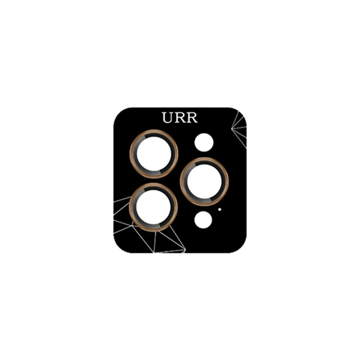 URR Apple iPhone 16 Pro Max Fan Series AR Kamera Lens Koruyucu - Gold