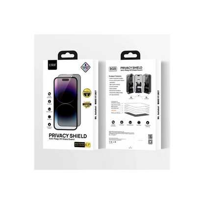 URR Apple iPhone 16 Pro Max HD Privacy Cam Ekran Koruyucu - Siyah