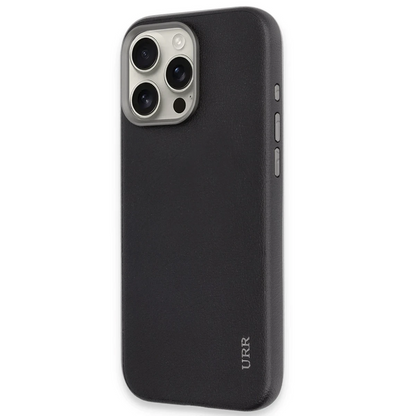 URR Apple iPhone 16 Pro Max Innovative Leather Magsafe Kapak - Siyah