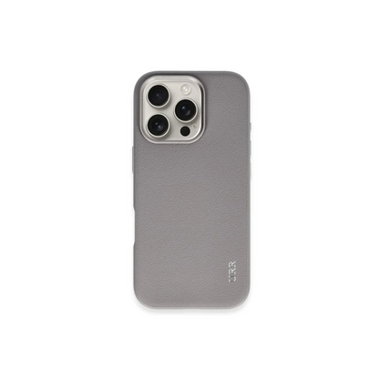 URR Apple iPhone 16 Pro Max Innovative Leather Magsafe Kapak - Titan Gri