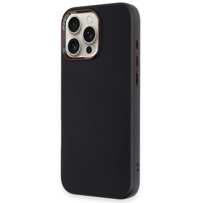 URR Apple iPhone 16 Pro Max Matte Pure Glass Magsafe Kapak - Siyah