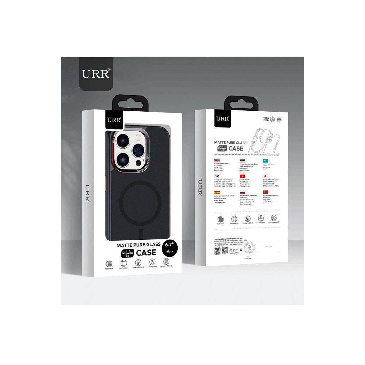 URR Apple iPhone 16 Pro Max Matte Pure Glass Magsafe Kapak