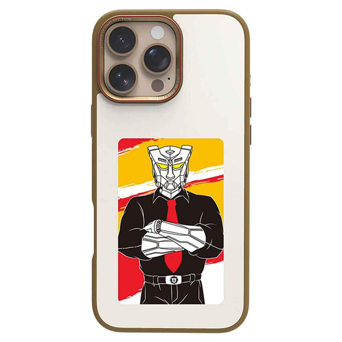 URR Apple iPhone 16 Pro Max NFC Smart Case Akıllı Kapak - Gold