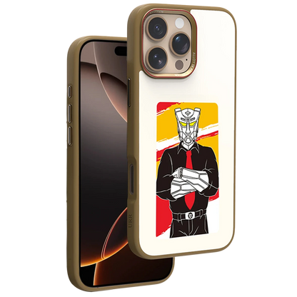 URR Apple iPhone 16 Pro Max NFC Smart Case Akıllı Kapak - Gold