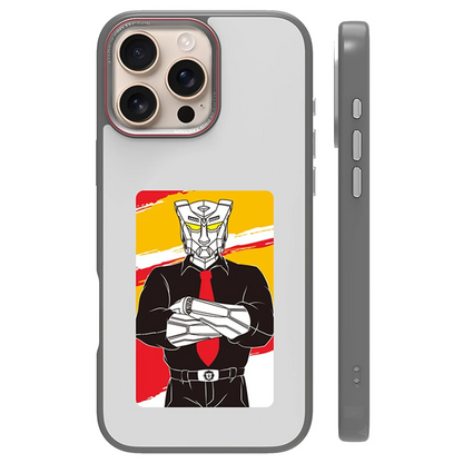 URR Apple iPhone 16 Pro Max NFC Smart Case Akıllı Kapak - Titan Gri