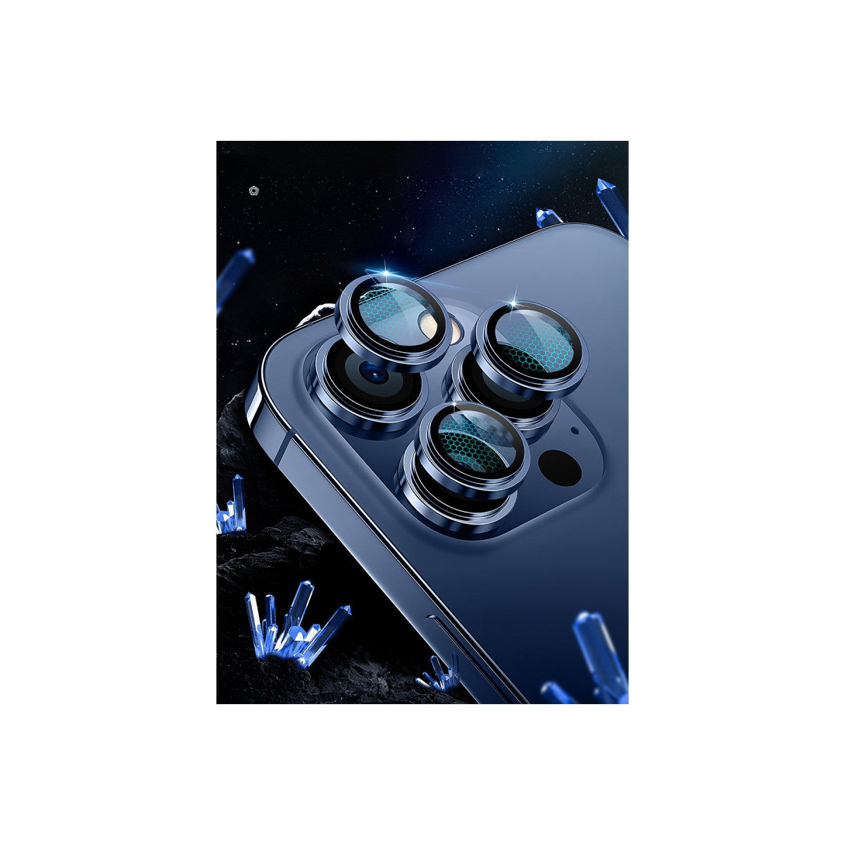 URR Apple iPhone 16 Pro Max Sapphire PVDSS Kamera Lens Koruyucu