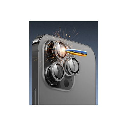 URR Apple iPhone 16 Pro Max Titanium Alloy AR Kamera Lens Koruyucu - Gold
