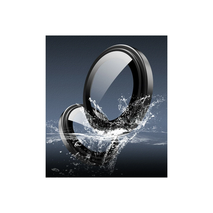 URR Apple iPhone 16 Titanium Alloy AR Kamera Lens Koruyucu - Mavi